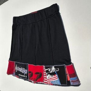 "Pantaluna" wide elastic, casual, pull-on skirt, Size: M, Navy